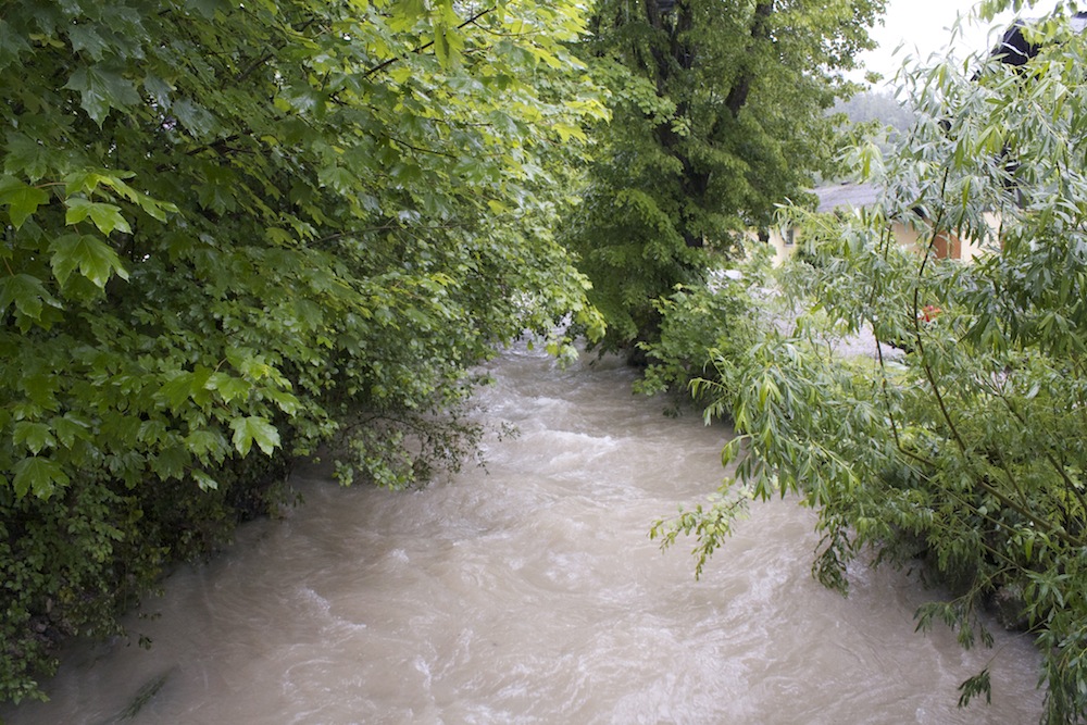 Spumbach in Waidach Hochwasser 2013
